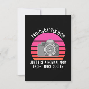 Cartão RSVP Mãe Orgulhosa Fotógrafo