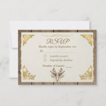 Marfim Dourado Boho Floral Rústico Elegante Script