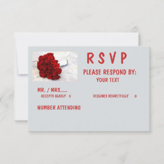 Cartão RSVP Matte 3,5" x 5", envelopes brancos padrão incluído