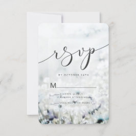 Cartão RSVP Meadow Song apagando flores silvestres em um gueto