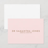 Médico Moderno Minimalista Rosa Profissional