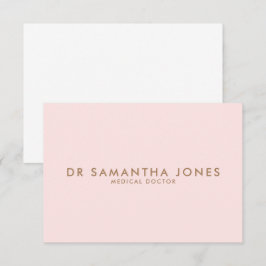 Cartão RSVP Médico Moderno Minimalista Rosa Profissional