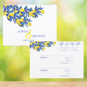 Cartão RSVP Mediterrâneo-Limões-RSVP-Casamento-