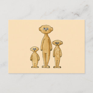 Cartão RSVP Meerkats.