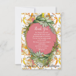 Cartão RSVP Meninas felizes de ioga dançando obrigado