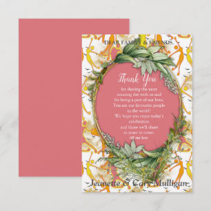 Cartão RSVP Meninas felizes de ioga dançando obrigado 