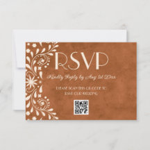 Mexican Floral Wedding QR code