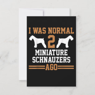 Cartão RSVP Miniatura Schnauzer Cachorro 2 Escola de Treinador
