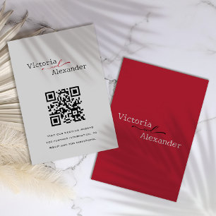 Cartão RSVP Minimalista Elegante Com Placa De Compartimento Co
