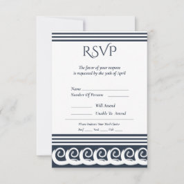 Cartão RSVP Modern Meander