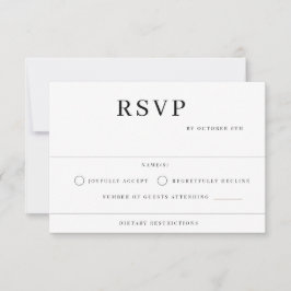 Cartão RSVP Modern Wedding