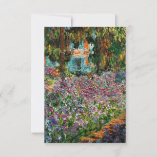 Cartão RSVP Monet The Artist Garden at Giverny