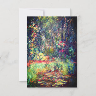 Cartão RSVP Monet Water Lily Pond