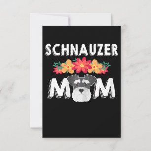 Cartão RSVP Mulheres Que Adoram Schnauzer Mãe Que Adora Schna