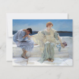 Cartão RSVP Não Me Pergunte Mais de Alma Tadema Casamento