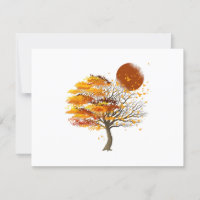 Natureza Selvagem Plena Árvore Da Lua Bando De Ave