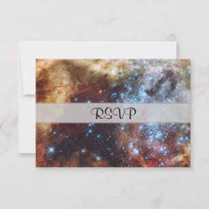 Cartão RSVP Nebulosa Brilhante Arco-Íris 30 Doradus