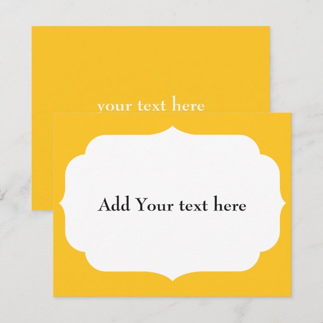 CARTÃO RSVP NOME E TEXTO PERSONALIZADOS  (Frente/Verso)
