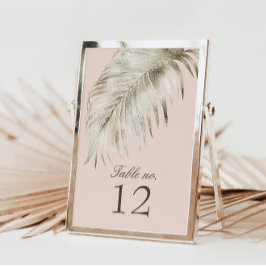 Cartão RSVP Número da Tabela de Casamento de Ouros Elegante Ro