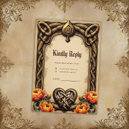 Cartão RSVP O batimento cardíaco dos deuses antigos: