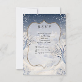 Cartão RSVP O calor do sol no inverno