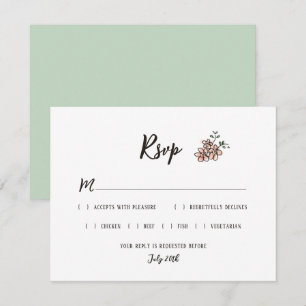 Cartão RSVP O Sinal De Casamento Diz A Rústica Carroçaria