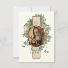 Cartão RSVP Oração de São Padre Pio após a Sagrada Comunhão