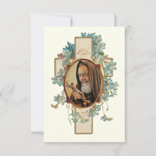 Cartão RSVP Oração de São Padre Pio após a Sagrada Comunhão
