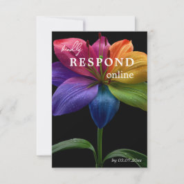 Cartão RSVP 🌈 Orçamento Responda online