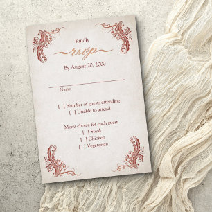 Cartão RSVP Pagan Handfast Wedding
