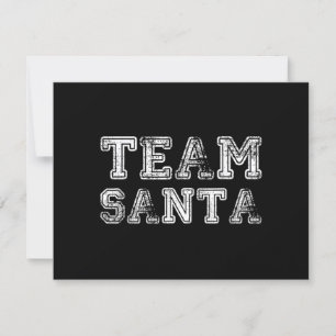 Cartão RSVP Papais noeis da equipe Feliz Natal