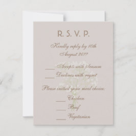 Cartão RSVP Papelaria de casamento elegante de praia, costeira