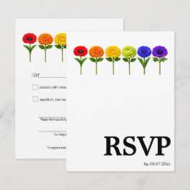 Cartão RSVP 🌈 Pedido de música LGBTQ Florescer Juntos
