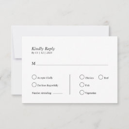 Cartão RSVP Personalizado