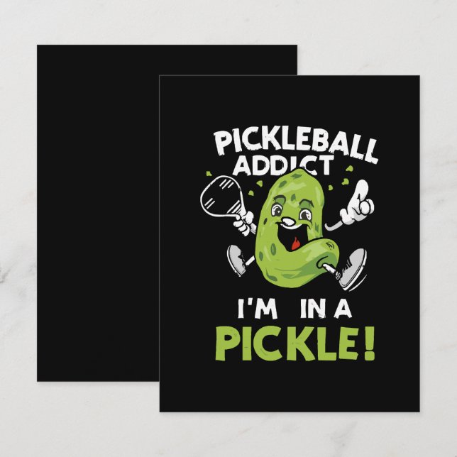 Cartão RSVP Pickleball-Engraçado (Frente/Verso)