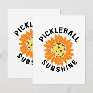 Cartão RSVP Pickleball sol