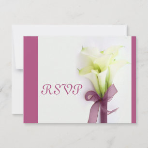 Cartão RSVP PixDezines GRANDE BUQUÊ RSVP/CALLA LILILIES