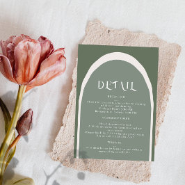 Cartão RSVP Placa de gabinete detalhado maluca agora