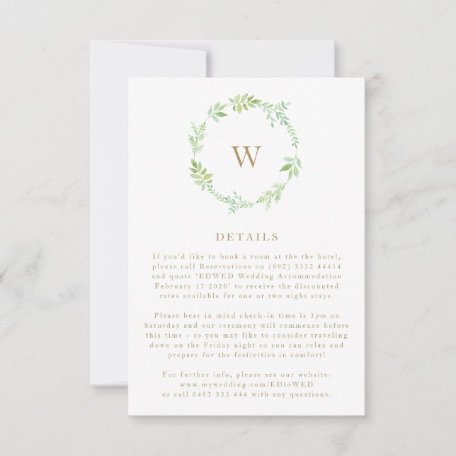 Cartão RSVP Placa de Invólucro de Quebra de Aquarela (Frente)