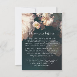 Cartão RSVP Placa de receptáculo de Casamento vintage antigo E