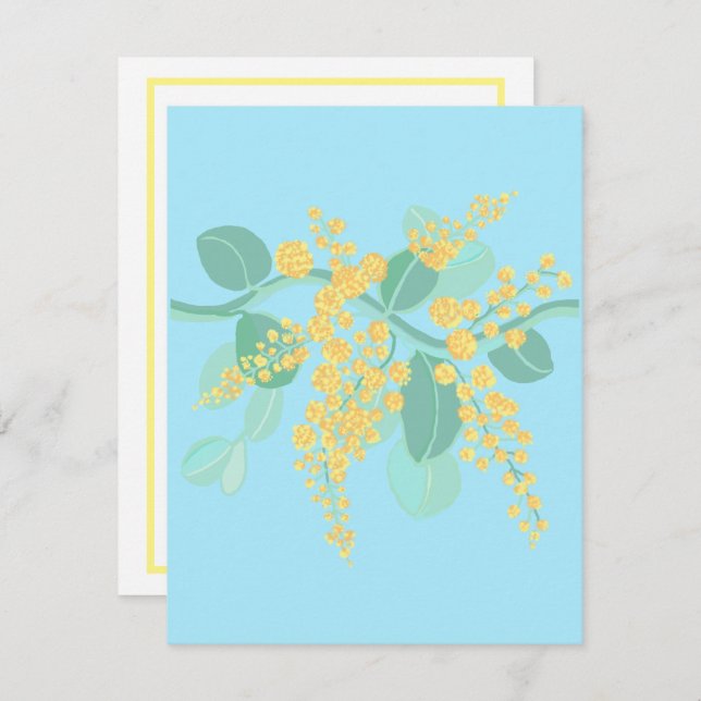 Cartão RSVP Placa receptora de água australiana (Frente/Verso)