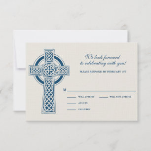 Cartão RSVP Placa RVSP Celtic Cross
