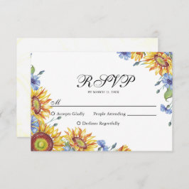 Cartão RSVP Placa Watercolor vRSVP Ucrânia
