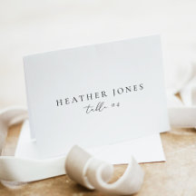 Placas de Local de Script Minimalista EVELYN Elega