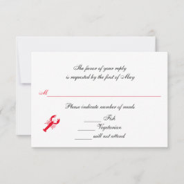 Cartão RSVP Placas de resposta/RSVP/RSVP "Mar profundo"