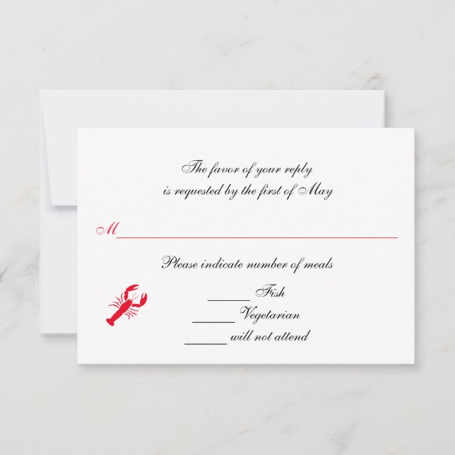 Cartão RSVP Placas de resposta/RSVP/RSVP "Mar profundo" (Frente)