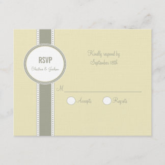 Cartão RSVP Portland Response Card: Vanilla