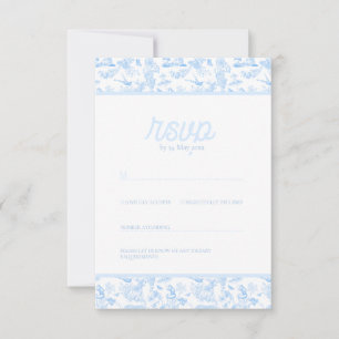 Cartão RSVP Preparppy Jungle Chinoiserie Toile