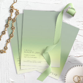 Cartão RSVP Primavera de Casamento Gradiente de Humor ID741
