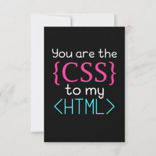 Cartão RSVP Programador Você É O Css Para Meu Html